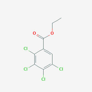 molecular formula C9H6Cl4O2 B6325517 2,3,4,5-Tetrachlorobenzoic acid ethyl ester, 97% CAS No. 119321-79-8