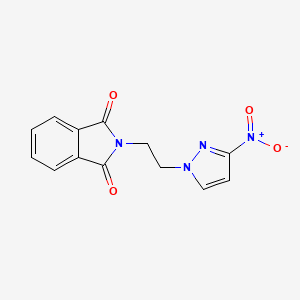 molecular formula C13H10N4O4 B6325523 2-[2-(3-Nitro-1H-pyrazol-1-yl)ethyl]-2,3-dihydro-1H-isoindole-1,3-dione CAS No. 1240565-65-4