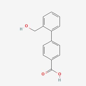 molecular formula C14H12O3 B6325544 4-(2-Hydroxymethylphenyl)benzoic acid, 95% CAS No. 679407-00-2