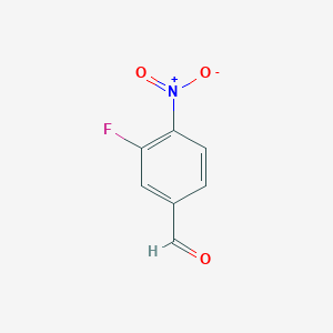 molecular formula C7H4FNO3 B063256 3-Fluoro-4-nitrobenzaldehyde CAS No. 160538-51-2