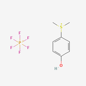 molecular formula C8H11F6OPS B6325603 (4-Hydroxyphenyl)dimethylsulfonium Hexafluorophosphate, 98% CAS No. 59626-68-5