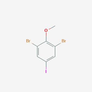 molecular formula C7H5Br2IO B6325627 1,3-Dibromo-5-iodo-2-methoxybenzene CAS No. 704909-77-3
