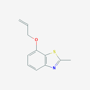 molecular formula C11H11NOS B063257 7-Allyloxy-2-methyl-benzothiazole CAS No. 163299-43-2