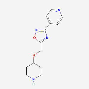 4-[5-(Piperidin-4-yloxymethyl)-[1,2,4]oxadiazol-3-yl]-pyridine