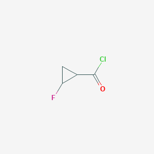 molecular formula C4H4ClFO B6325793 (cis)-2-Fluorocyclopropanecarbonyl chloride (rac), 98% CAS No. 150322-90-0