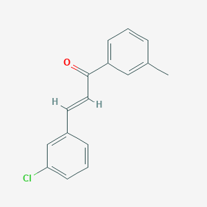 molecular formula C16H13ClO B6325821 3-(3-Chlorophenyl)-1-(3-methylphenyl)prop-2-en-1-one CAS No. 22966-31-0