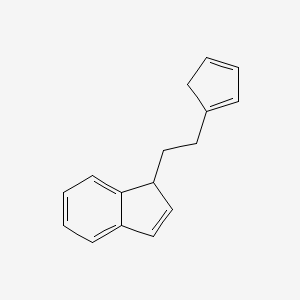 molecular formula C16H16 B6325871 1-(Cyclopentadienyl)-2-(inden-1-yl)-ethane CAS No. 695227-47-5