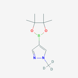 B6325899 1-(D3)methyl-4-(tetramethyl-1,3,2-dioxaborolan-2-yl)-1H-pyrazole CAS No. 1022151-50-3