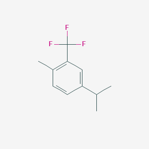 molecular formula C11H13F3 B6325982 2-Methyl-5-isopropylbenzotrifluoride;  98% CAS No. 1262415-40-6