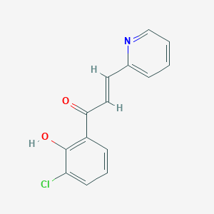 molecular formula C14H10ClNO2 B6326003 1-(3-Chloro-2-hydroxyphenyl)-3(2-pyridyl)-prop-2-en-1-one, 98% CAS No. 720676-82-4