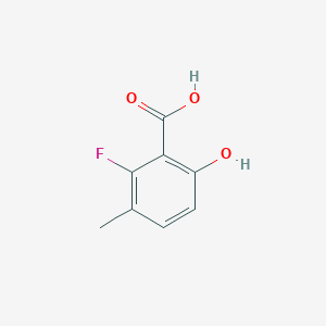 molecular formula C8H7FO3 B6326024 2-Fluoro-6-hydroxy-3-methylbenzoic acid CAS No. 133788-85-9
