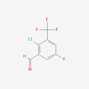molecular formula C8H3ClF4O B6326092 2-Chloro-5-fluoro-3-(trifluoromethyl)-benzaldehyde CAS No. 95445-69-5