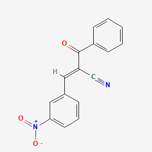 molecular formula C16H10N2O3 B6326118 3-(3-Nitrophenyl)-2-(phenylcarbonyl)prop-2-enenitrile CAS No. 1378999-27-9