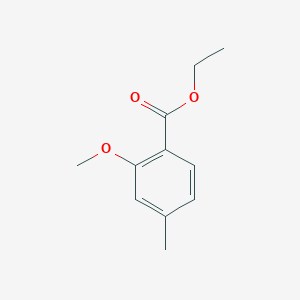 molecular formula C11H14O3 B6326145 2-Methoxy-4-methyl-benzoic acid ethyl ester, 97% CAS No. 99500-39-7