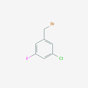 molecular formula C7H5BrClI B6326190 1-Bromomethyl-3-chloro-5-iodo-benzene CAS No. 912343-41-0