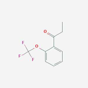 molecular formula C10H9F3O2 B6326247 1-(2-Trifluoromethoxy-phenyl)-propan-1-one CAS No. 1261838-22-5