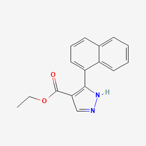 molecular formula C16H14N2O2 B6326255 Ethyl 5-(naphthalen-1-yl)-1H-pyrazole-4-carboxylate CAS No. 226931-54-0