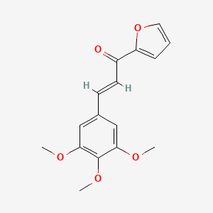 molecular formula C16H16O5 B6326347 (2E)-1-(Furan-2-yl)-3-(3,4,5-trimethoxyphenyl)prop-2-en-1-one CAS No. 1266244-00-1