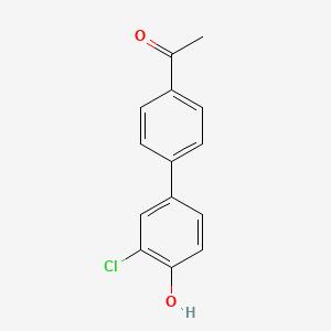 molecular formula C14H11ClO2 B6326353 4-(4-Acetylphenyl)-2-chlorophenol, 95% CAS No. 106271-58-3