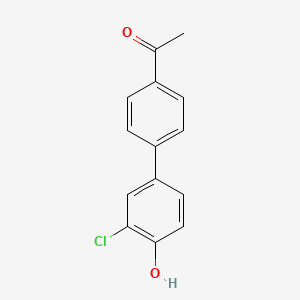 molecular formula C14H11ClO2 B6326353 4-(4-Acetylphenyl)-2-chlorophenol CAS No. 106271-58-3