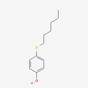 molecular formula C12H18OS B6326355 4-(Hexylthio)phenol CAS No. 13349-96-7