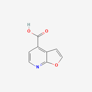 molecular formula C8H5NO3 B6326361 Furo[2,3-b]pyridine-4-carboxylic acid CAS No. 1500260-63-8