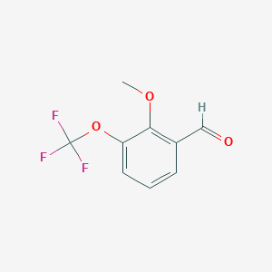 molecular formula C9H7F3O3 B6326369 2-Methoxy-3-(trifluoromethoxy)benzaldehyde CAS No. 1261748-65-5