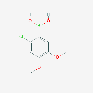 molecular formula C8H10BClO4 B6326380 (2-Chloro-4,5-dimethoxyphenyl)boronic acid CAS No. 950662-22-3