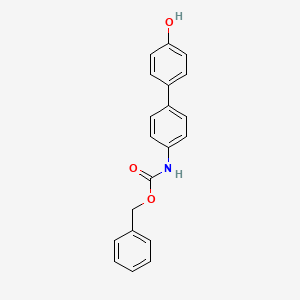 molecular formula C20H17NO3 B6326387 4-(4-Cbz-Aminopheny)phenol, 95% CAS No. 1261900-43-9