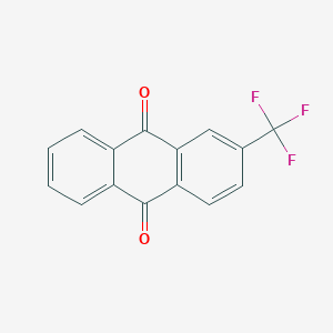 molecular formula C15H7F3O2 B6326402 2-(Trifluoromethyl)anthraquinone;  97% CAS No. 362-21-0