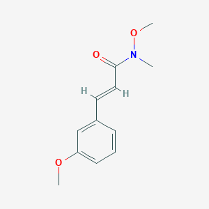 molecular formula C12H15NO3 B6326407 (2E)-N-Methoxy-3-(3-methoxyphenyl)-N-methylprop-2-enamide CAS No. 1355061-74-3