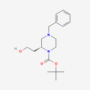 t-Butyl (R)-4-benzyl-2-(2-hydroxyethyl)piperazine-1-carboxylate