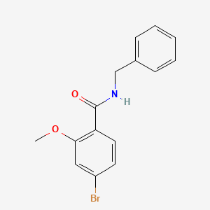molecular formula C15H14BrNO2 B6326425 N-Benzyl-4-bromo-2-methoxybenzamide CAS No. 330793-41-4