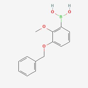 molecular formula C14H15BO4 B6326435 3-Benzyloxy-2-methoxyphenylboronic acid CAS No. 2121513-91-3