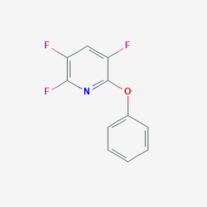 molecular formula C11H6F3NO B6326444 2,3,5-Trifluoro-6-phenoxy-pyridine CAS No. 1699319-56-6