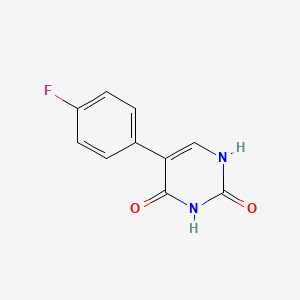 molecular formula C10H7FN2O2 B6326446 (2,4)-Dihydroxy-5-(4-fluorophenyl)pyrimidine, 95% CAS No. 893737-16-1