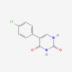 molecular formula C10H7ClN2O2 B6326454 5-(4-Chlorophenyl)-(2,4)-dihydroxypyrimidine, 95% CAS No. 116659-59-7