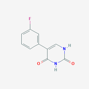 molecular formula C10H7FN2O2 B6326466 (2,4)-Dihydroxy-5-(3-fluorophenyl)pyrimidine, 95% CAS No. 893737-19-4