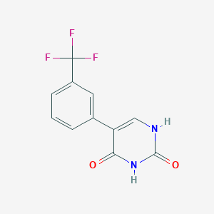 molecular formula C11H7F3N2O2 B6326469 (2,4)-Dihydroxy-5-(3-trifluoromethylphenyl)pyrimidine, 95% CAS No. 893737-25-2