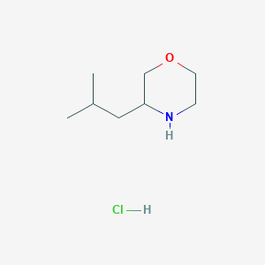 molecular formula C8H18ClNO B6326518 3-Isobutylmorpholine hydrochloride CAS No. 1185302-59-3