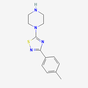 molecular formula C13H16N4S B6326521 1-[3-(4-Methylphenyl)-1,2,4-thiadiazol-5-yl]piperazine CAS No. 1062512-48-4