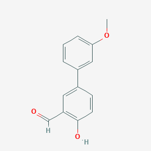 molecular formula C14H12O3 B6326525 2-Formyl-4-(3-methoxyphenyl)phenol, 95% CAS No. 892873-58-4