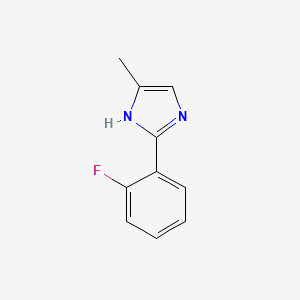 molecular formula C10H9FN2 B6326547 2-(2-Fluorophenyl)-5-methyl-1H-imidazole CAS No. 1226148-59-9
