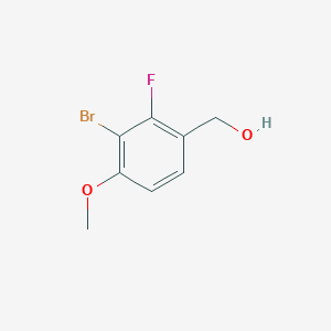 molecular formula C8H8BrFO2 B6326554 (3-Bromo-2-fluoro-4-methoxyphenyl)methanol CAS No. 1155877-71-6