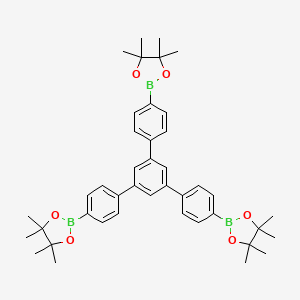 molecular formula C42H51B3O6 B6326558 1,3,5-Tris(4-pinacolatoborolane-phenyl)-benzene CAS No. 1017967-97-3