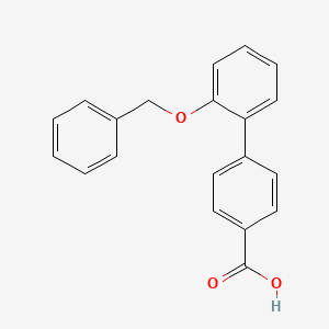 molecular formula C20H16O3 B6326587 4-(2-Benzyloxyphenyl)benzoic acid, 95% CAS No. 893736-35-1