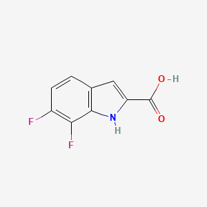 molecular formula C9H5F2NO2 B6326592 6,7-Difluoro-1H-indole-2-carboxylic acid CAS No. 247564-68-7