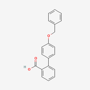 molecular formula C20H16O3 B6326612 2-(4-Benzyloxyphenyl)benzoic acid, 95% CAS No. 167627-28-3