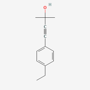 molecular formula C13H16O B6326624 4-(4-Ethyl-phenyl)-2-methyl-but-3-yn-2-ol, 97% CAS No. 155105-68-3