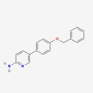 molecular formula C18H16N2O B6326643 5-[4-(Benzyloxy)phenyl]pyridin-2-amine, 95% CAS No. 889951-16-0